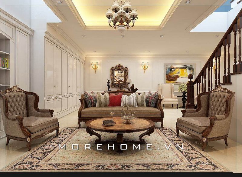 Mẫu sofa đơn tân cổ điển đẹp, sang trọng